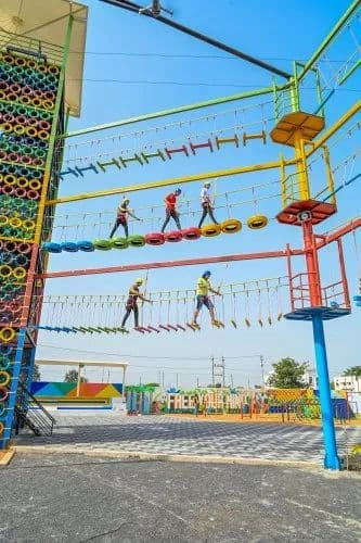 Group adventure activities at Johns Village